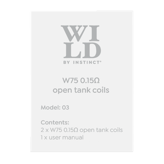 Wild by Instinct W75 Open Tank Replacement Coils