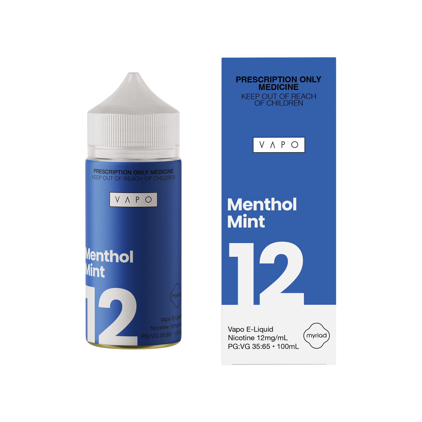 VAPO Ice Menthol Freebase E-Liquid - 3mg - 18mg