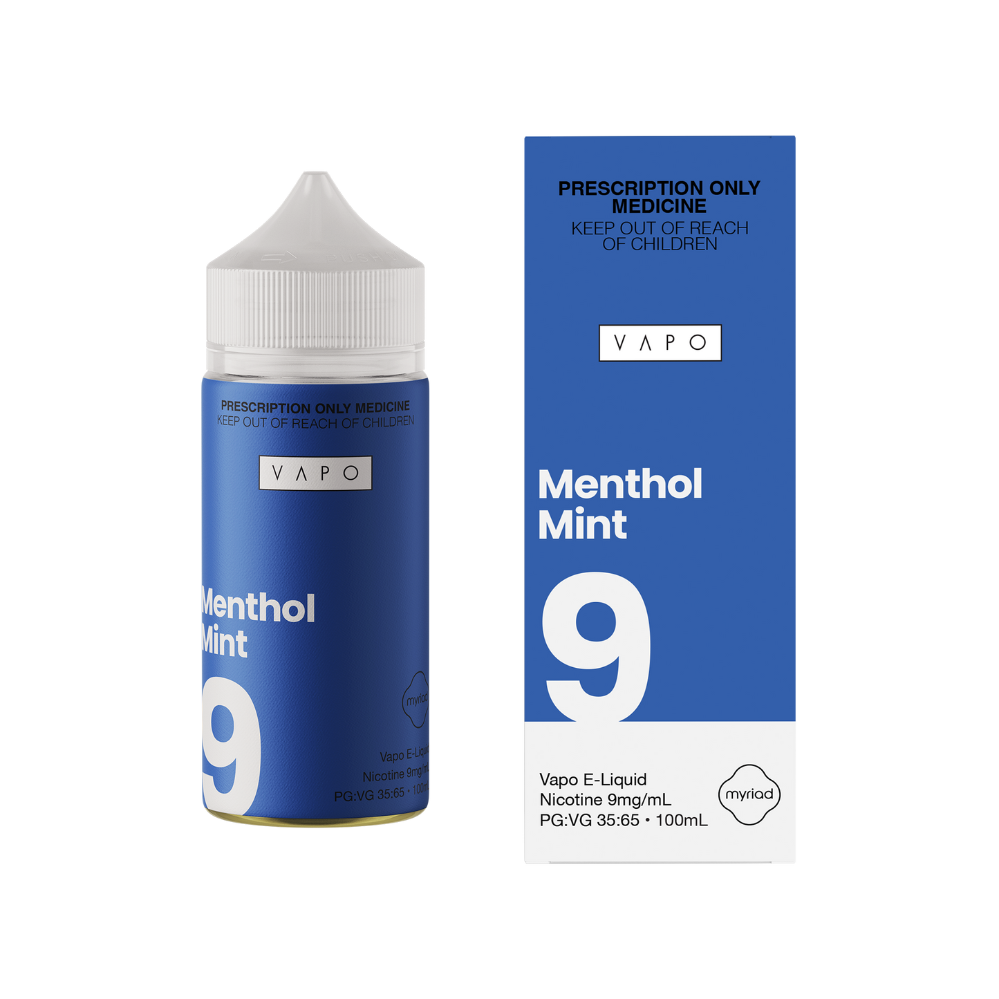 VAPO Ice Menthol Freebase E-Liquid - 3mg - 18mg