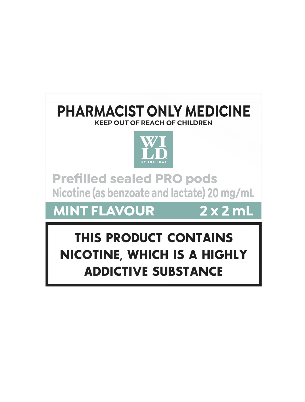 Wild By Instinct Pro Mint Pods (2x2ml)