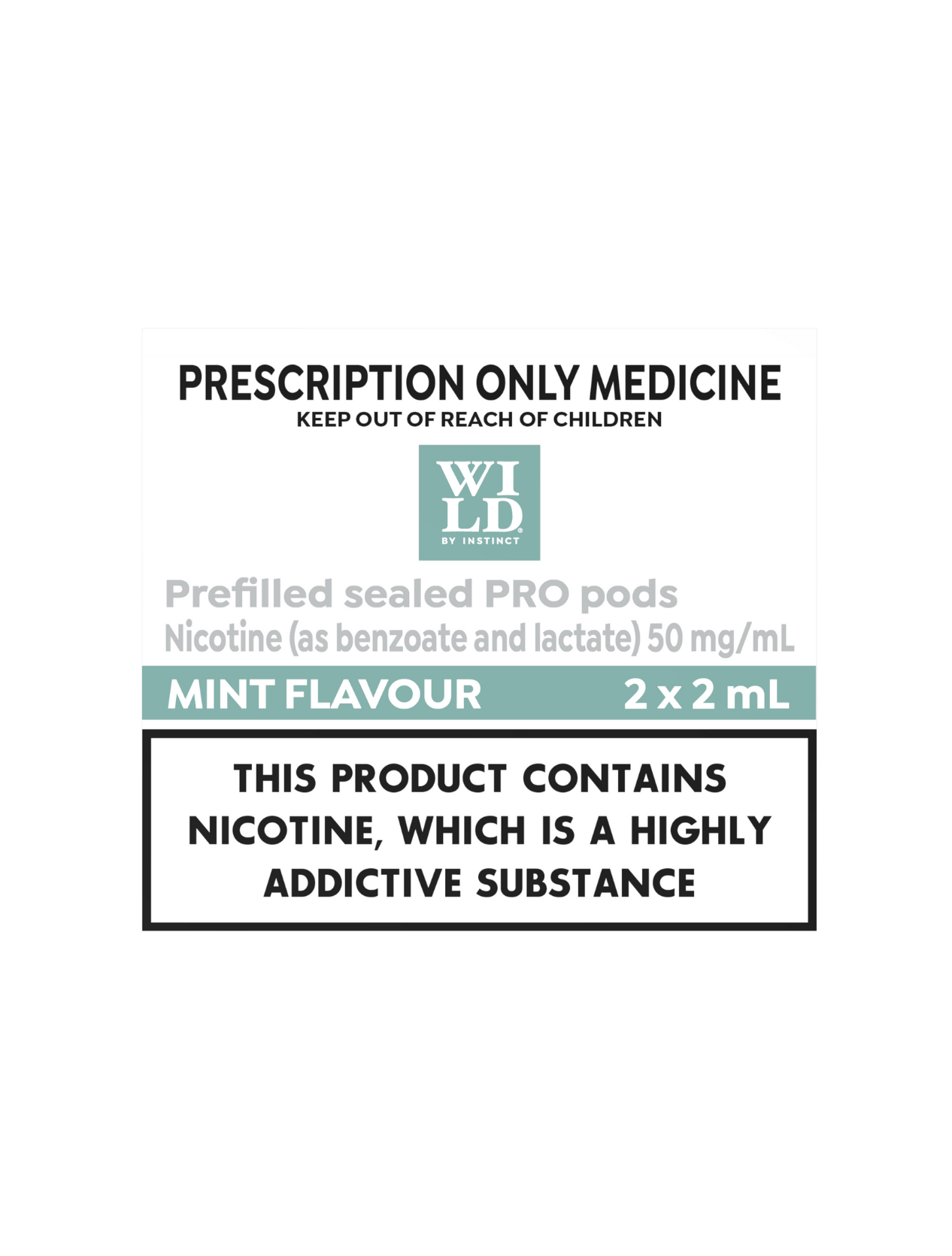 Wild By Instinct Pro Mint Pods (2x2ml)