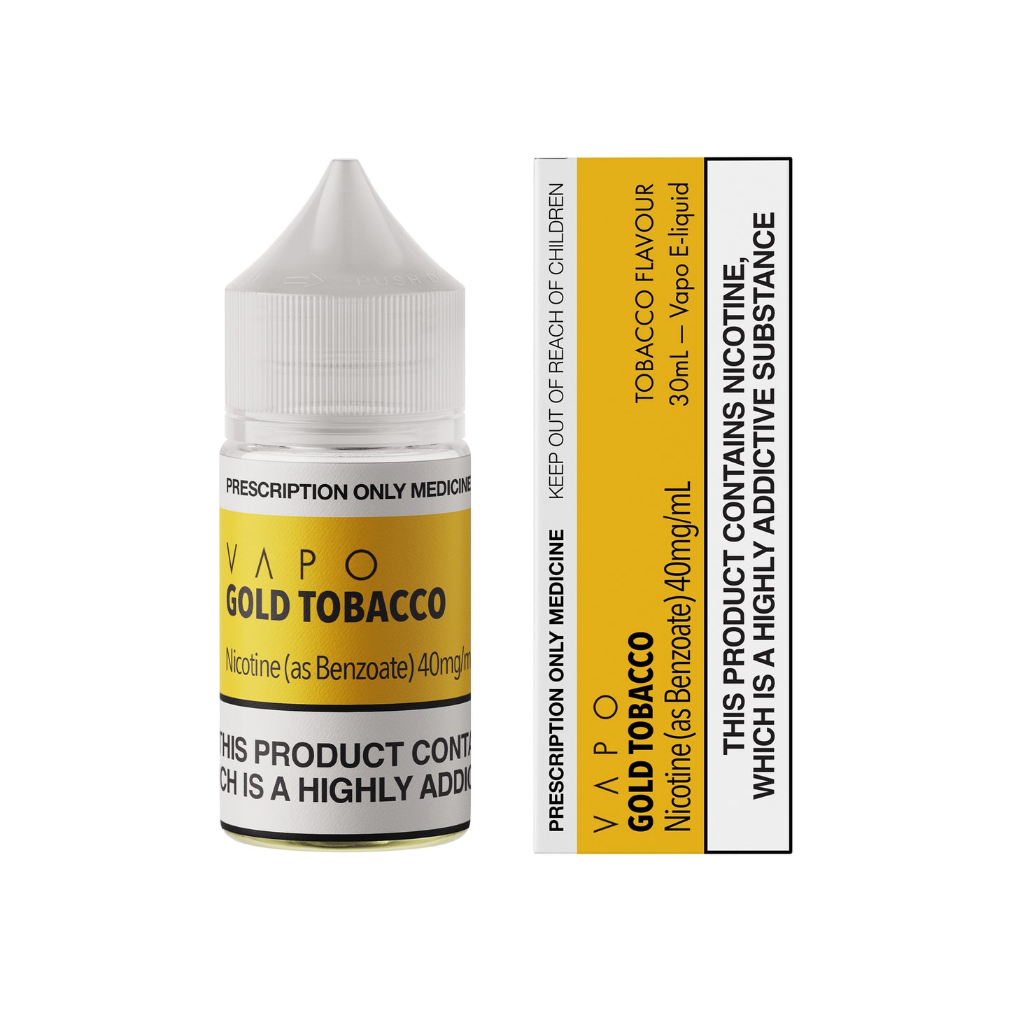 VAPO Gold Tobacco Nicotine Salt 10-40mg