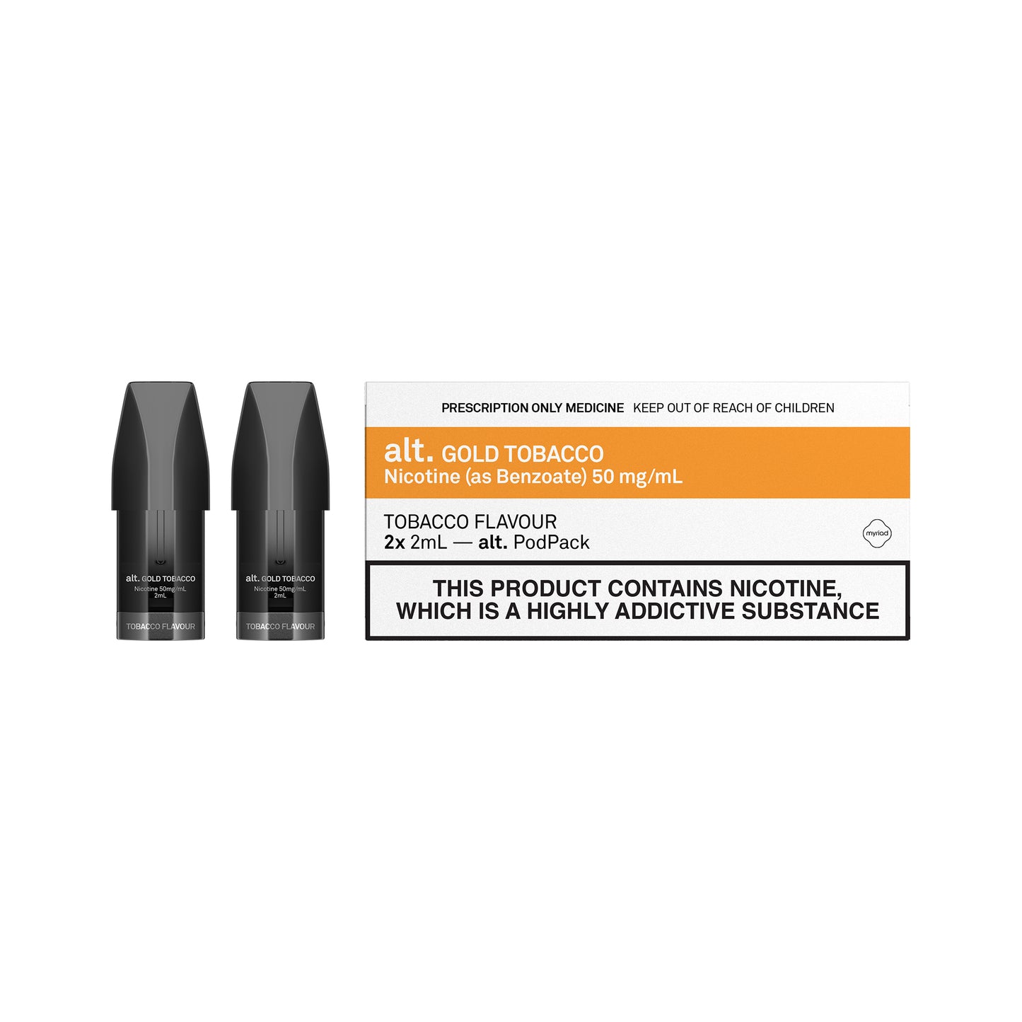 Gold Tobacco alt. Replacement Pods (2x2ml)