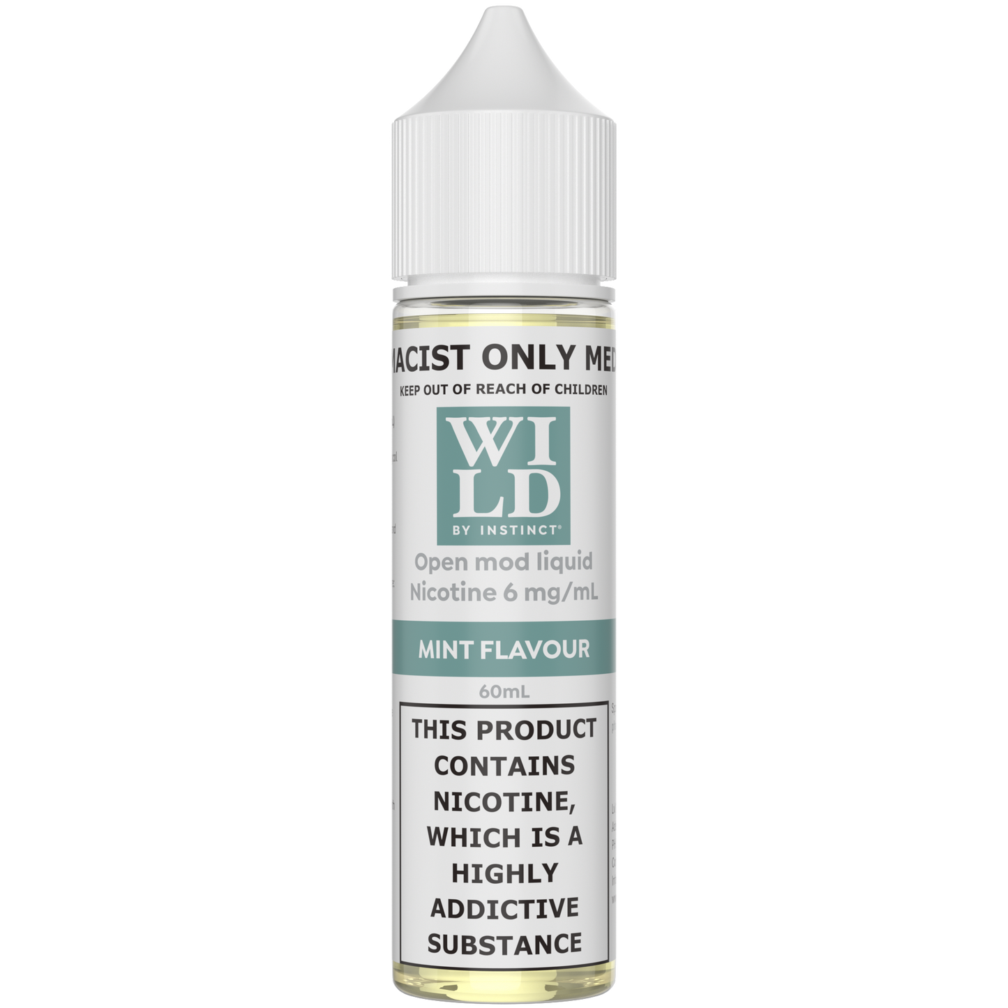 Wild by Instinct Nicotine Freebase Mint 3mg-6mg/60ml