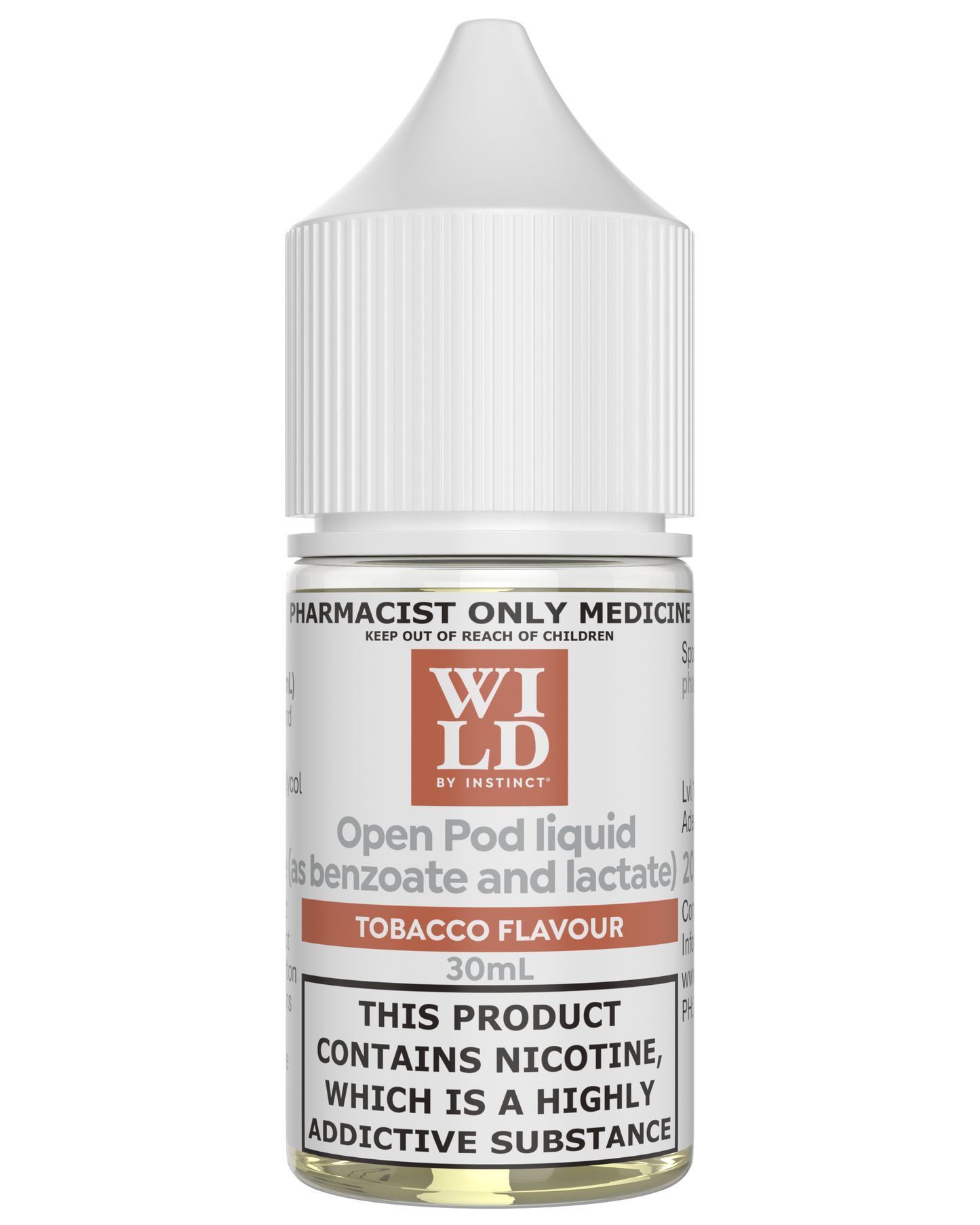 Wild by Instinct Nicotine Salts Tobacco 20mg-30mg/30ml