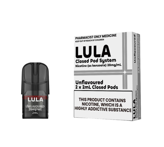 LULA Nicotine Salt Pods Unflavoured (2x2)