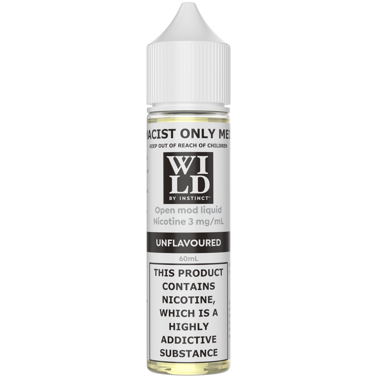 Wild by Instinct Nicotine Unflavoured Freebase 60ml