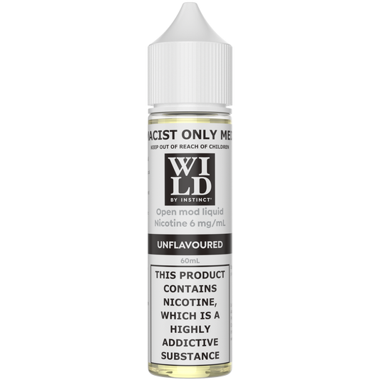 Wild by Instinct Nicotine Unflavoured Freebase 60ml