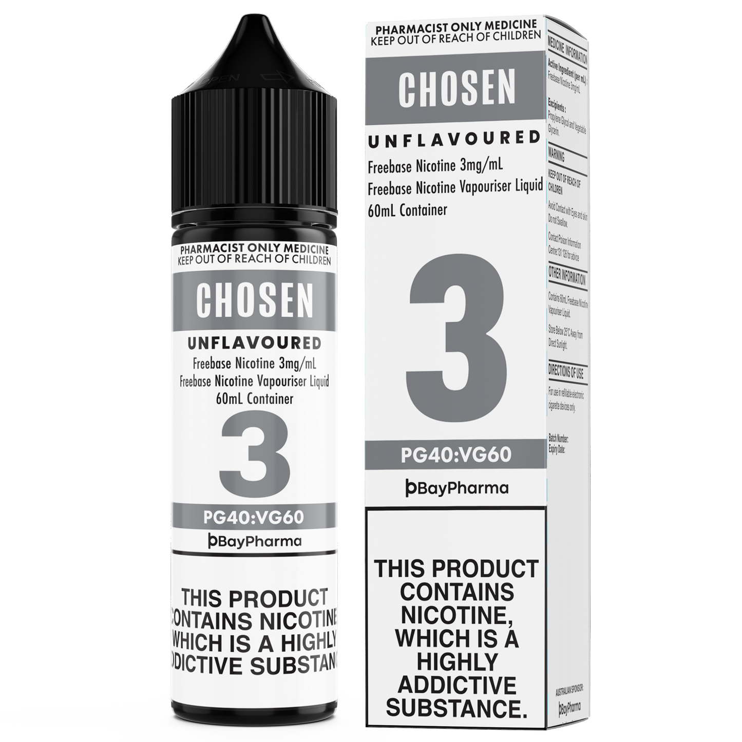 Chosen Unflavoured Freebase 60ml
