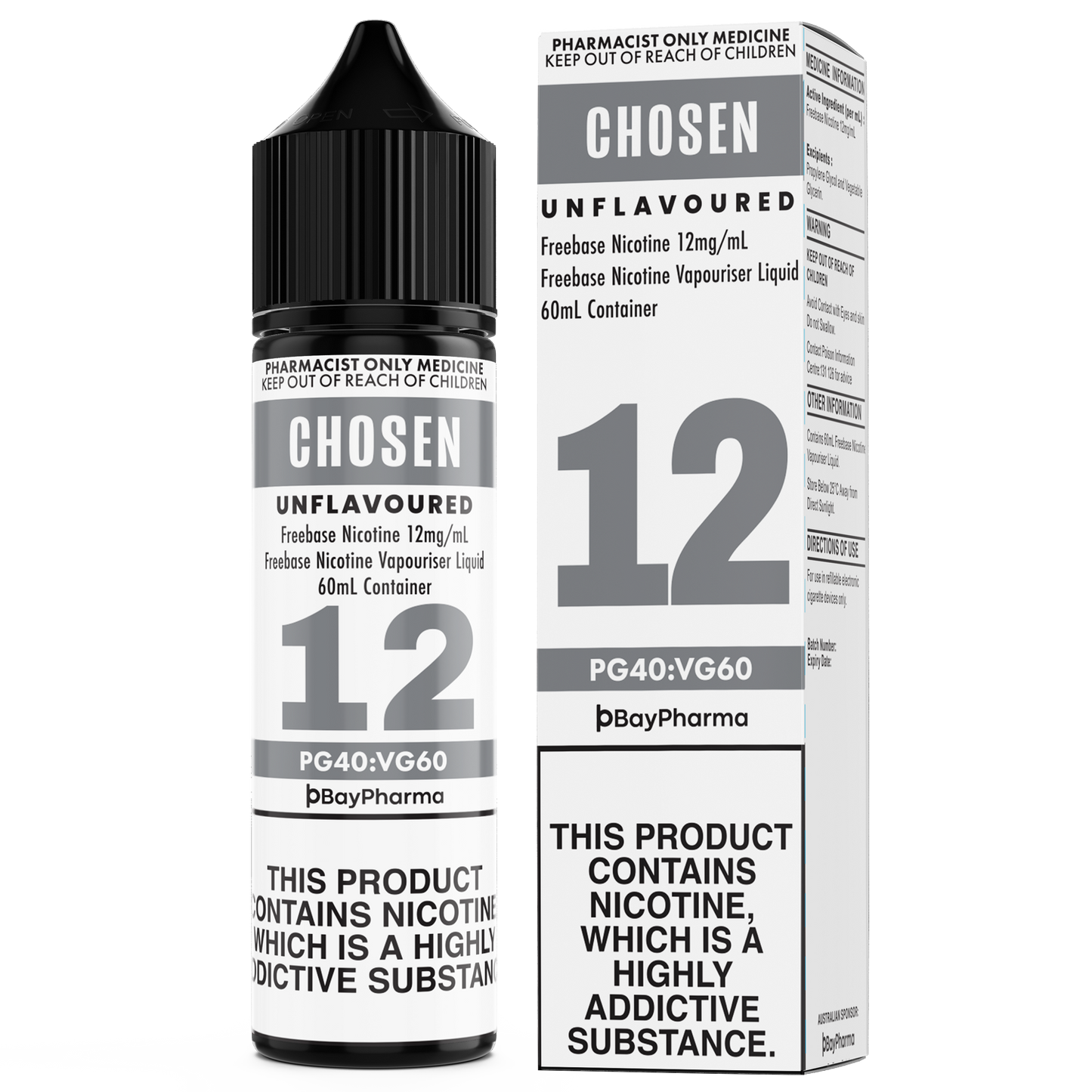 Chosen Unflavoured Freebase 60ml