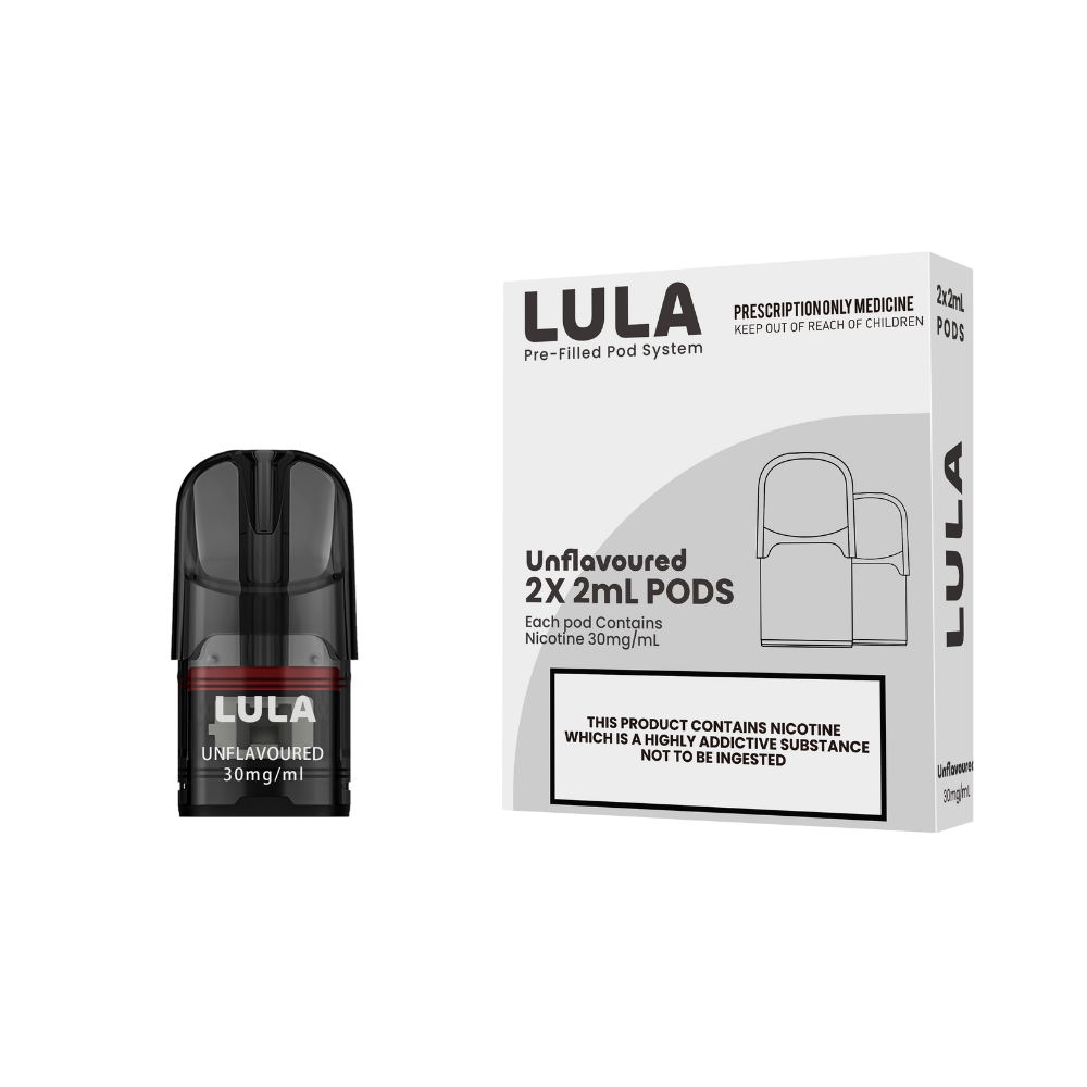 LULA Nicotine Salt Pods Unflavoured 2 pack/ 20mg -30mg