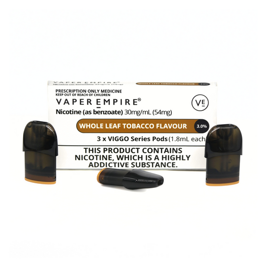 VIGGO Whole Leaf Tobacco Pods (3-Pack) - 3.0%