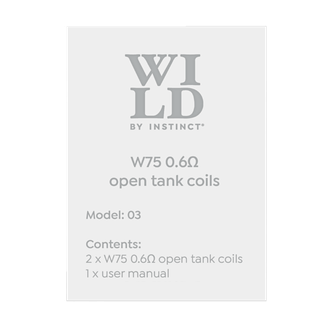 Wild by Instinct W75 Open Tank Replacement Coils