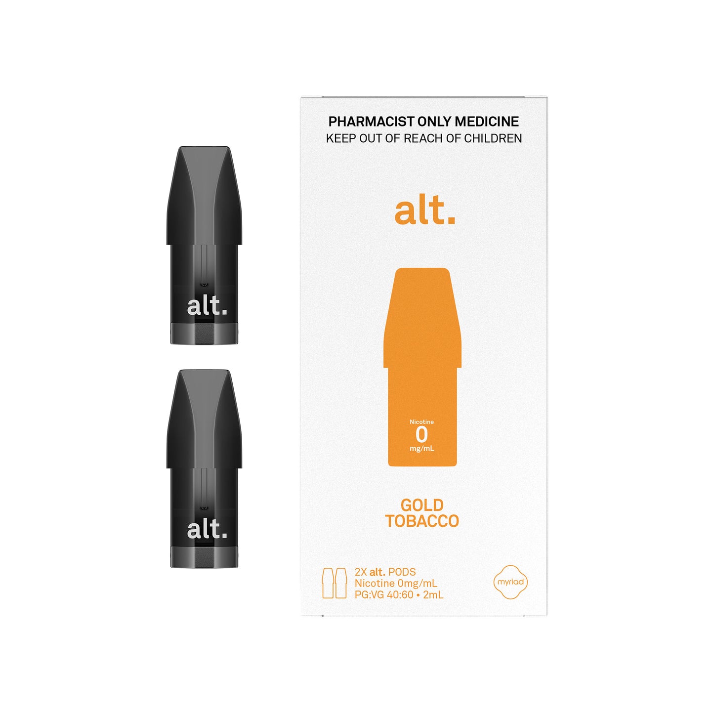 Gold Tobacco Alt. Replacement Pod 2-Pack - 0%