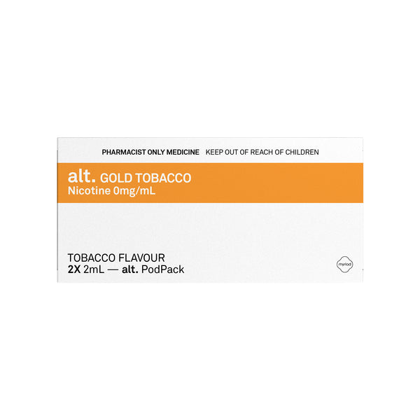 Gold Tobacco Alt. Replacement Pods 0mg (2x2ml)