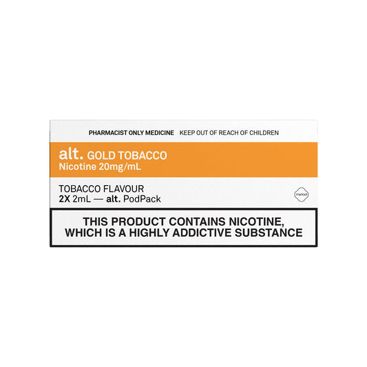Gold Tobacco alt. Replacement Pod 2-Pack - 2% and 4%