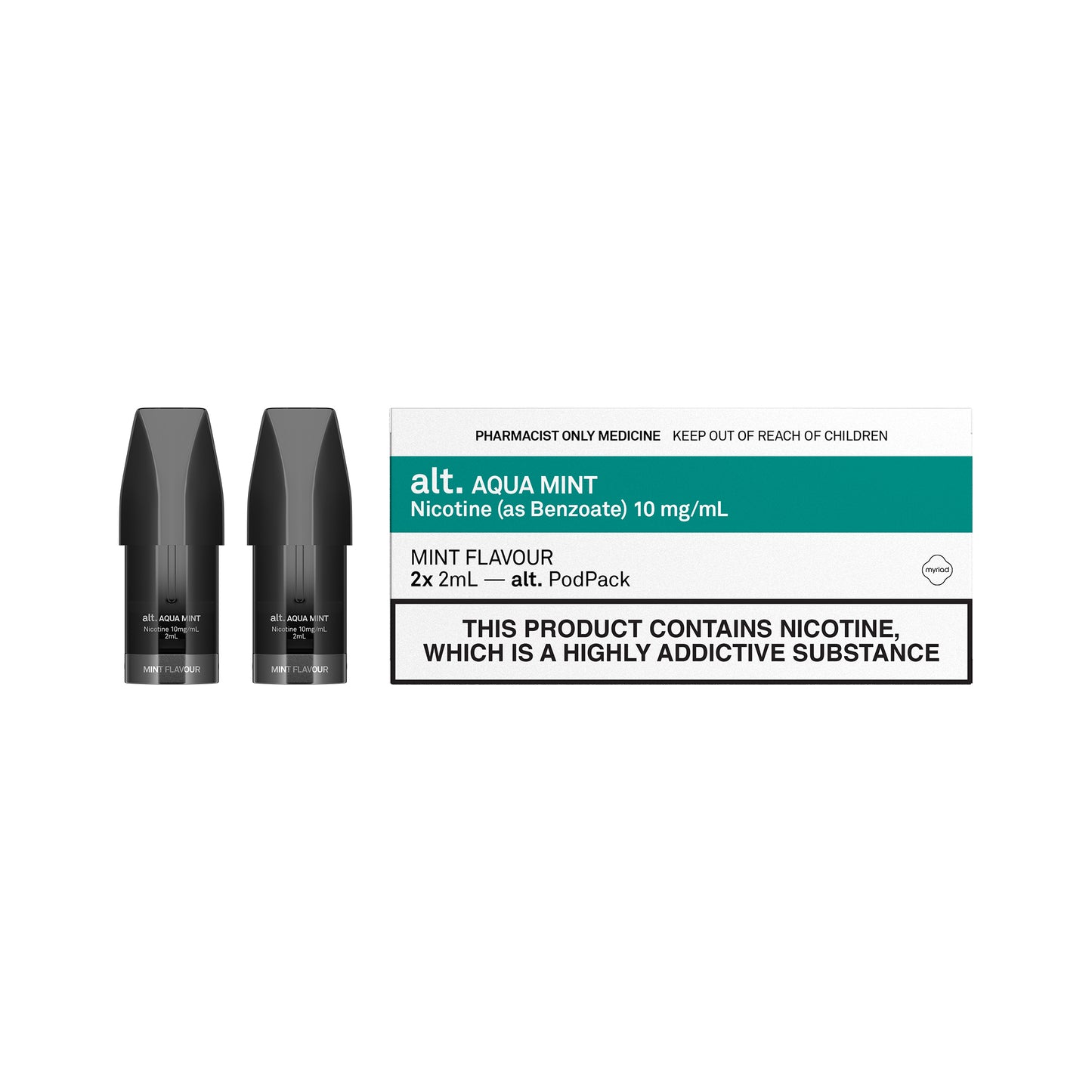 Aqua Mint alt. Replacement Pods (2x2ml)