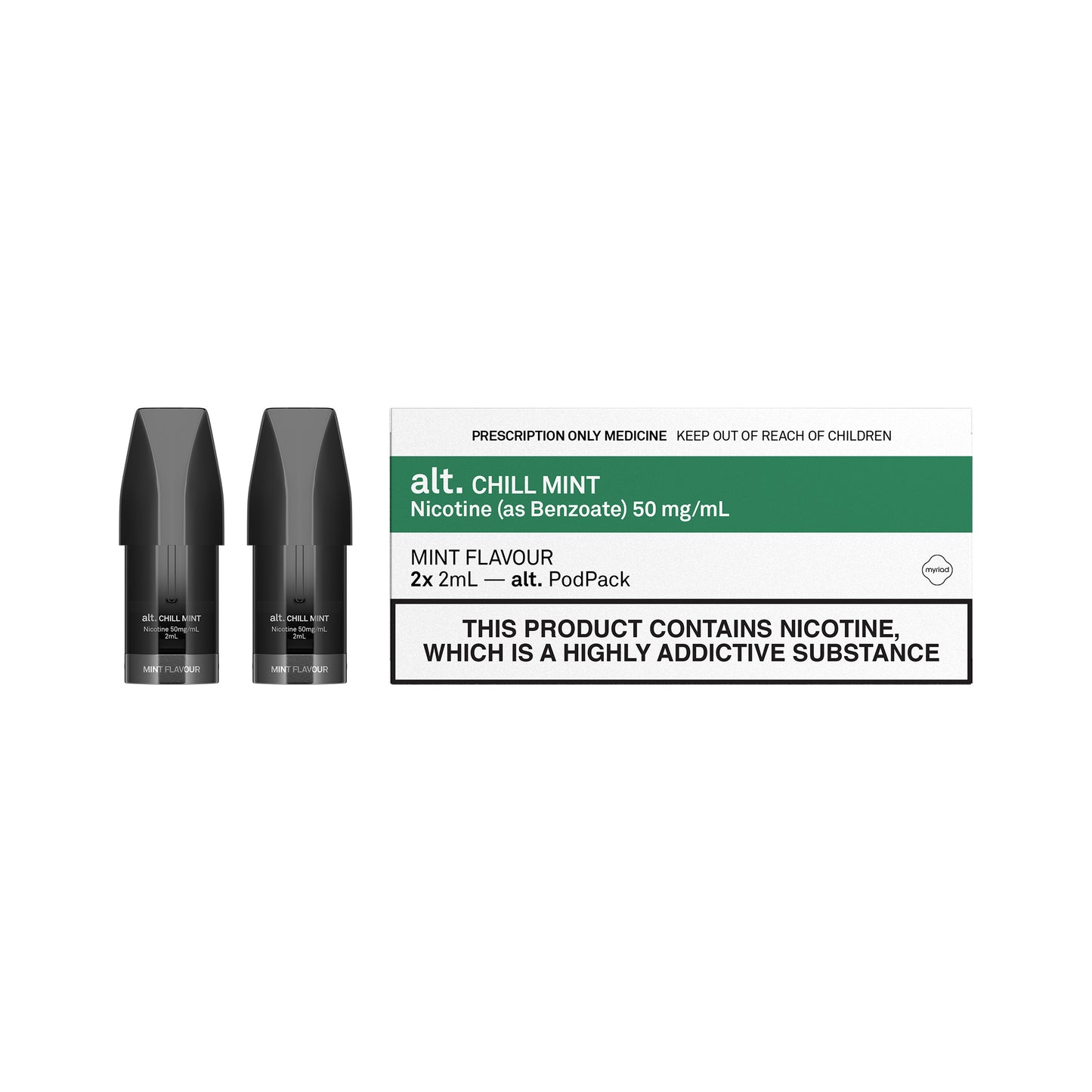 Chill Mint alt. Replacement Pods (2x2ml)