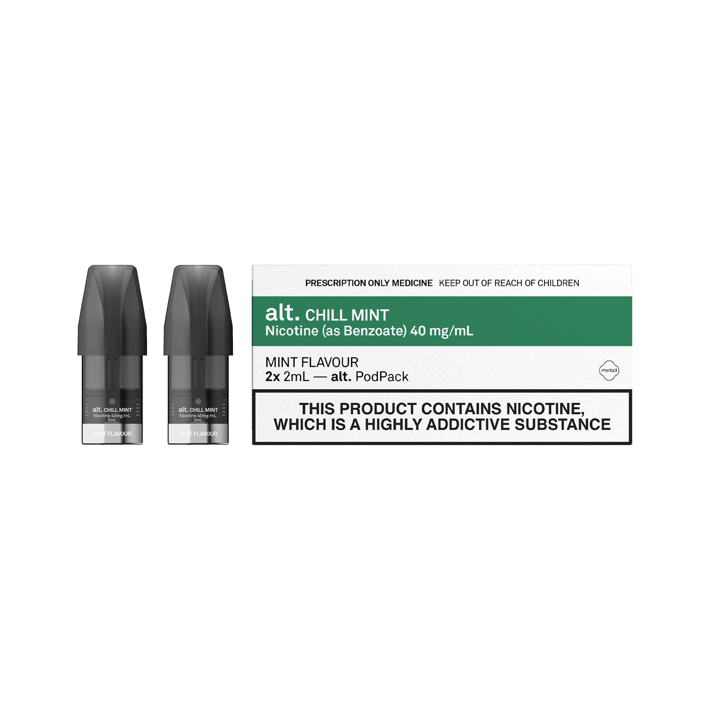 Chill Mint alt. Replacement Pods (2x2ml)