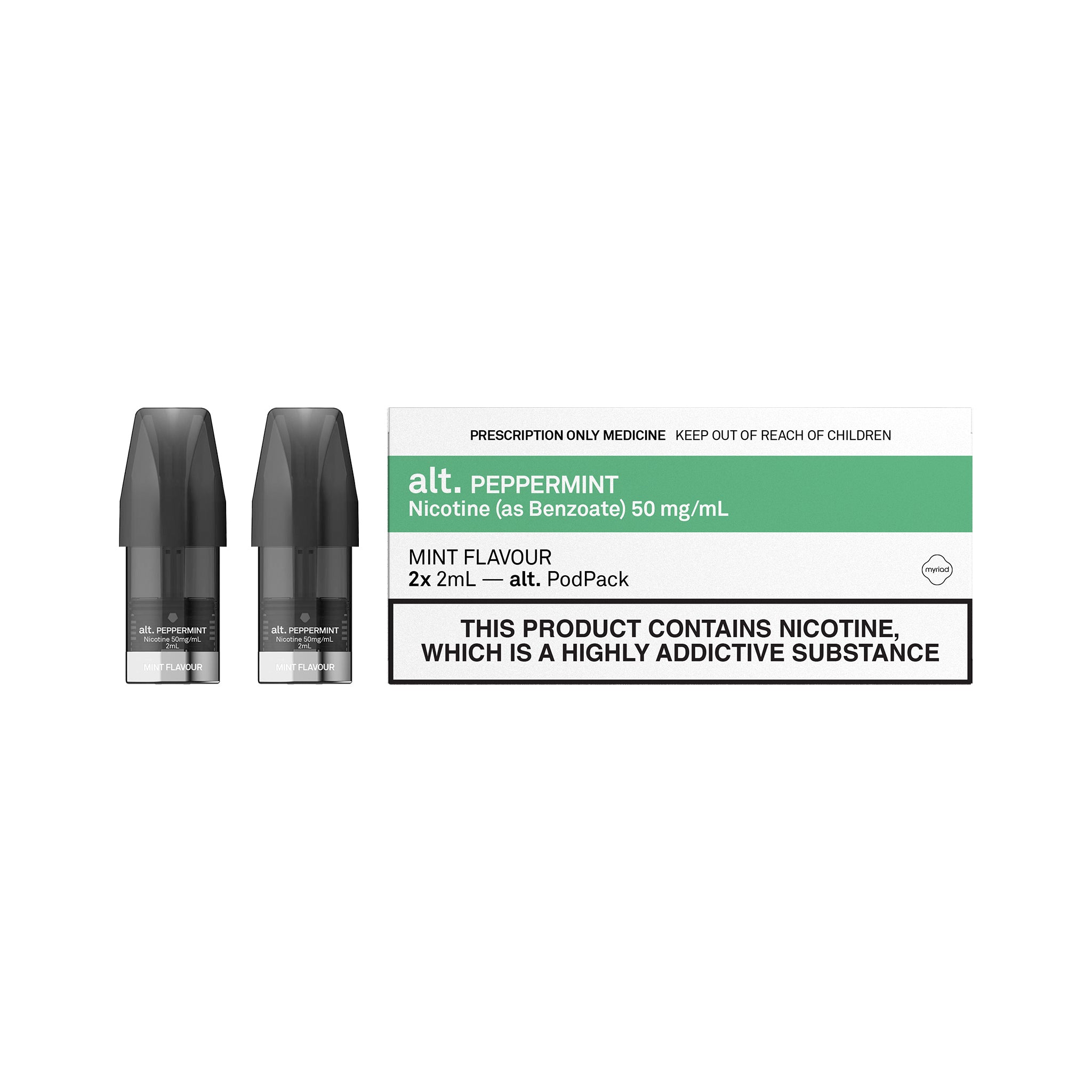Peppermint alt. Replacement Pods (2x2ml)-thumbmail-1