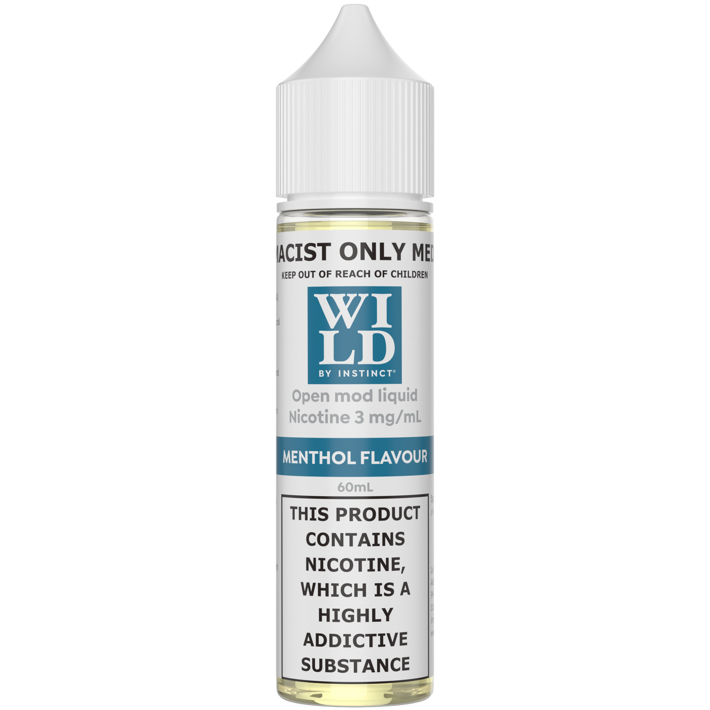 Wild by Instinct Nicotine Freebase Menthol 3mg-6mg/60ml