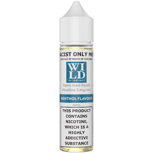 Wild by Instinct Nicotine Freebase Menthol 3mg-6mg/60ml