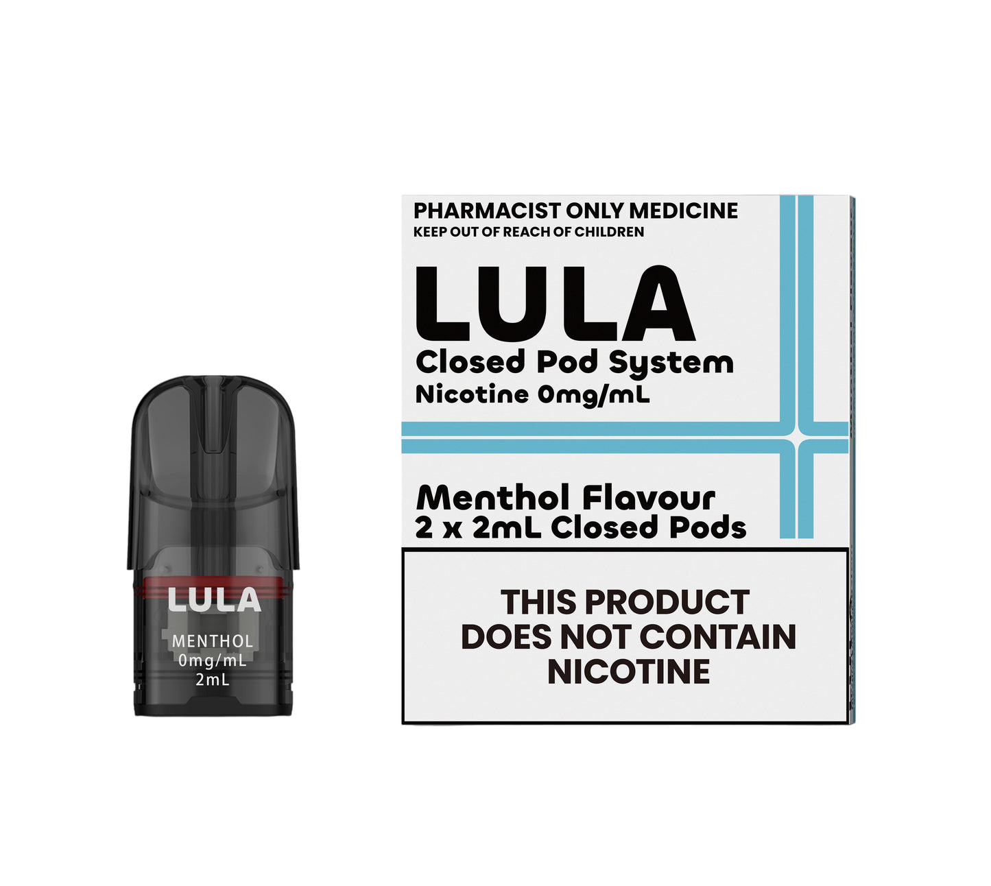 LULA Pods Menthol 0mg (2x2ml)