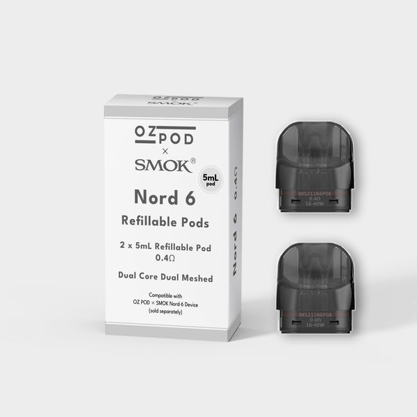 Smok x Oz Pod Nord 6 Replacement Pod 5ml (2 Pack)