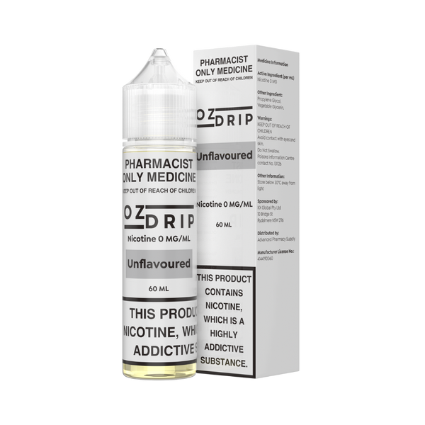 OZ Drip Unflavoured Freebase 60ml