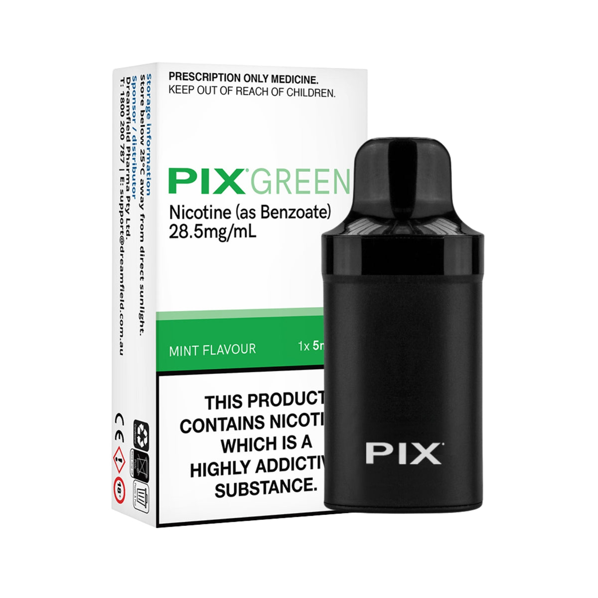 PIX 5mL Pods Green Mint-thumbmail-2