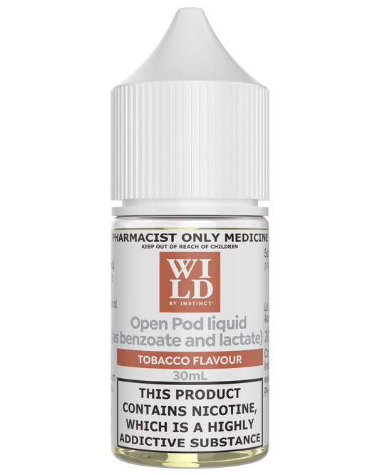 Wild by Instinct Nicotine Salts Tobacco 20mg-30mg/30ml