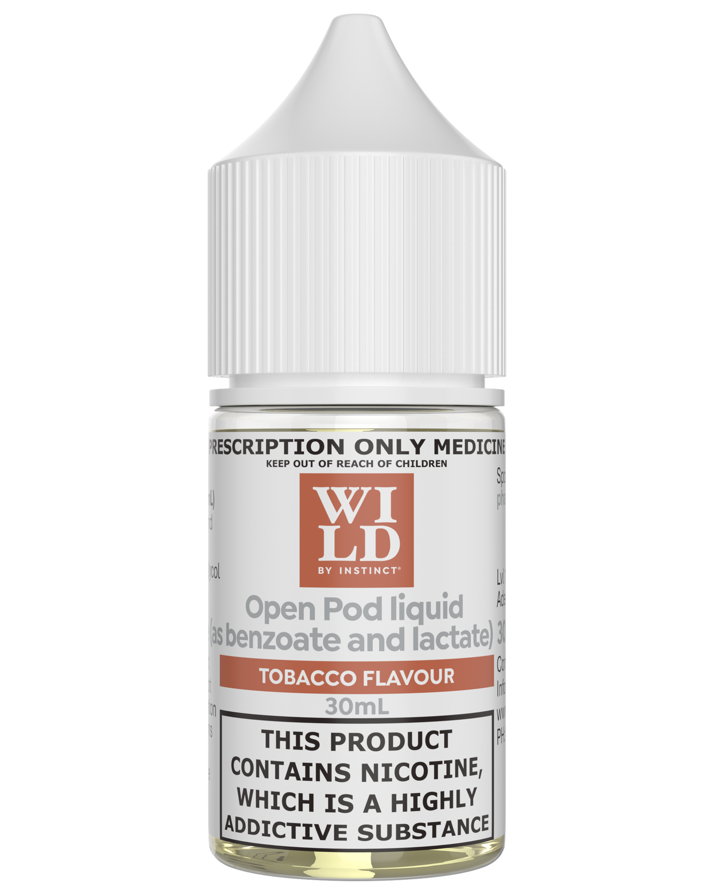 Wild by Instinct Nicotine Salts Tobacco 20mg-30mg/30ml