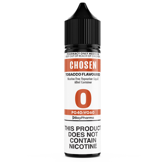 Chosen Nicotine Freebase E-Liquid Tobacco 0mg-12mg/ 60ml