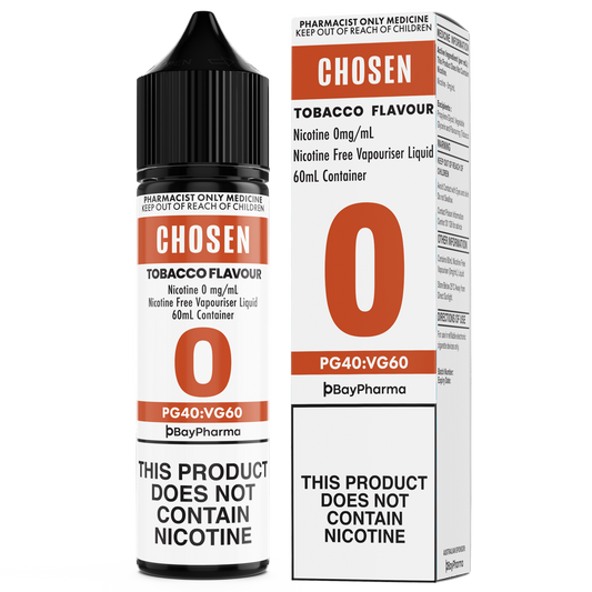 Chosen Nicotine Freebase E-Liquid Tobacco 0-12mg/ 60ml