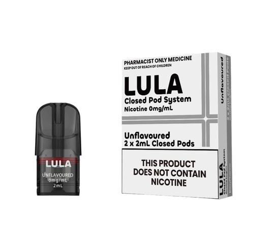 LULA Nicotine Salt Pods Unflavoured 2 pack/ 0%