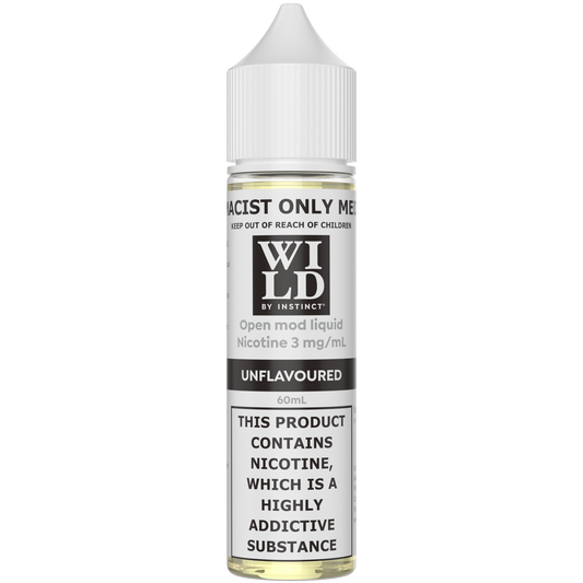 Wild by Instinct Nicotine Unflavoured Freebase 3mg- 6mg/60ml