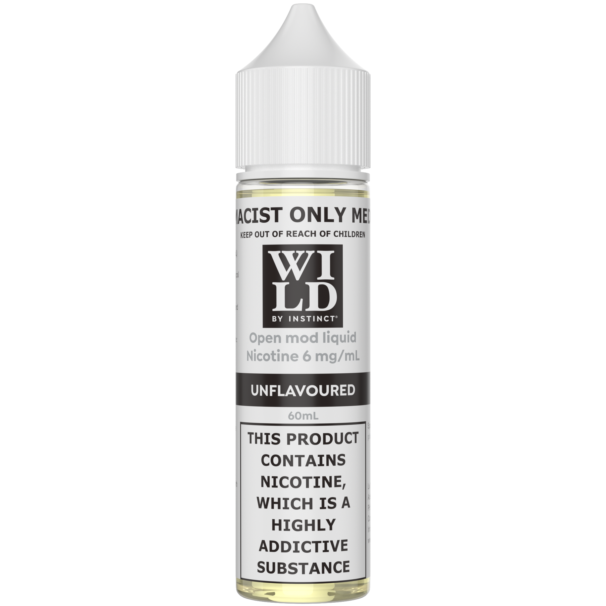 Wild by Instinct Nicotine Unflavoured Freebase 60ml-thumbmail-1