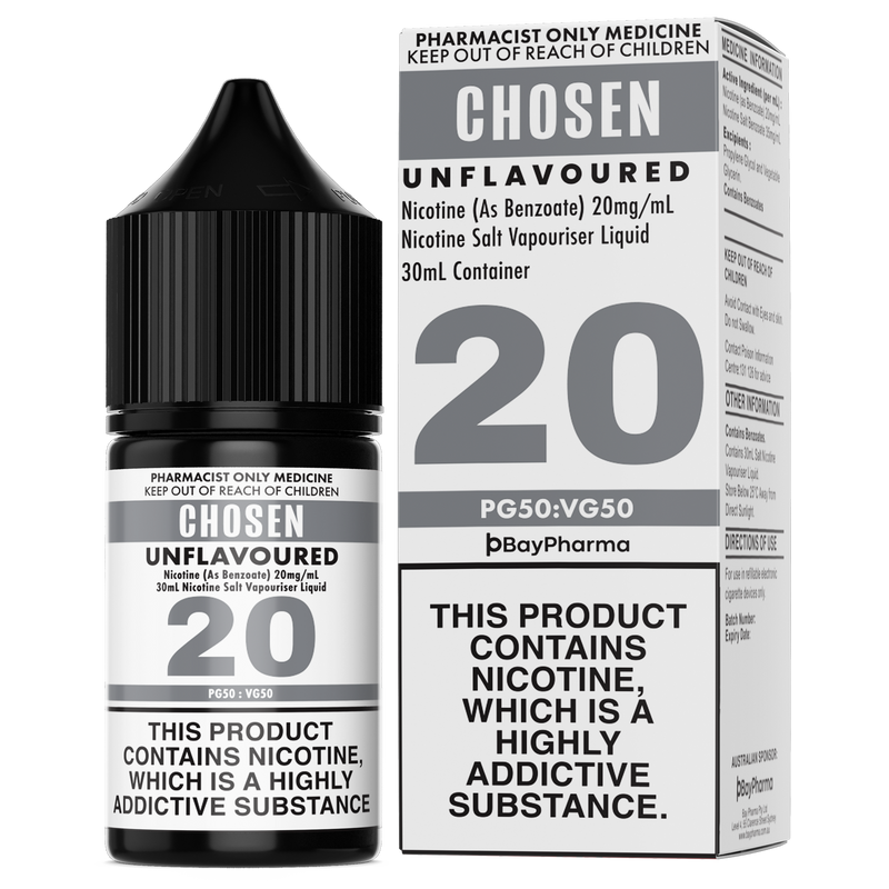 Chosen Unflavoured Salts 30ml
