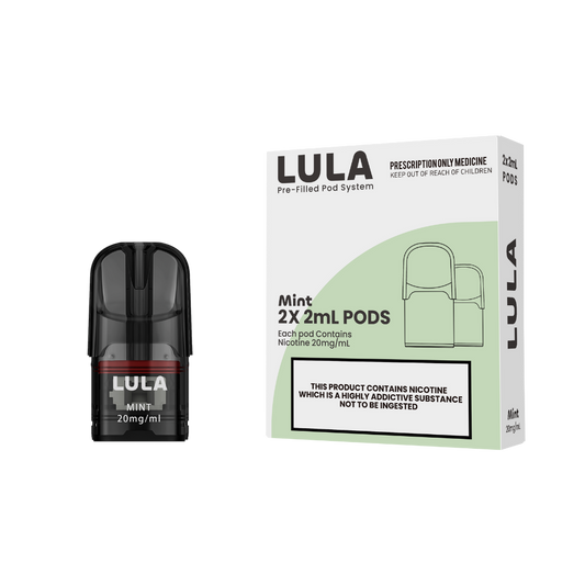 LULA Nicotine Salt Pods Mint 2 pack/ 20mg -30mg