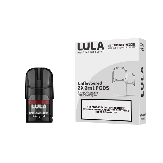 LULA Nicotine Salt Pods Unflavoured 2 pack/ 20mg -30mg