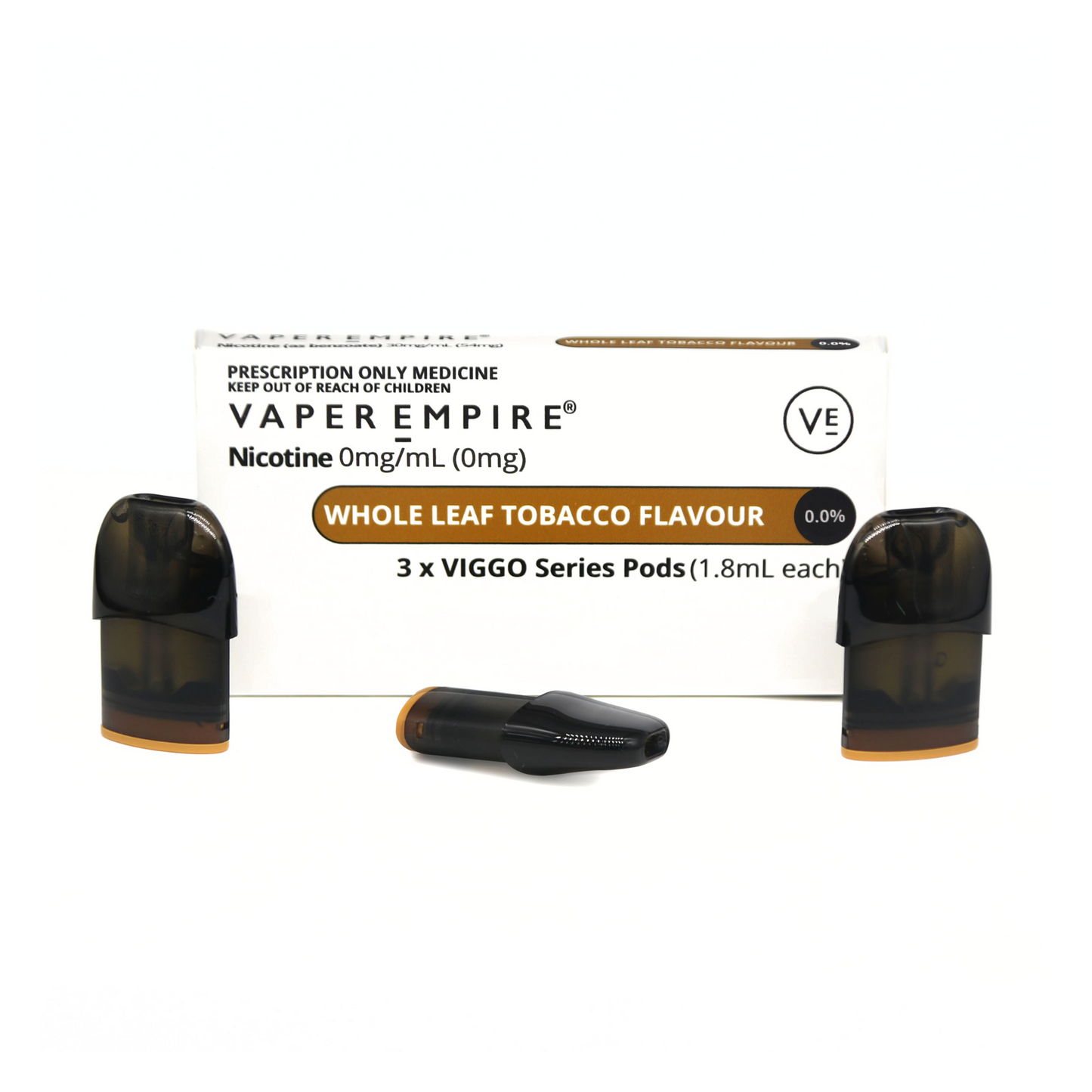 VIGGO Whole Leaf Tobacco Pods (3-Pack) - 0.0%