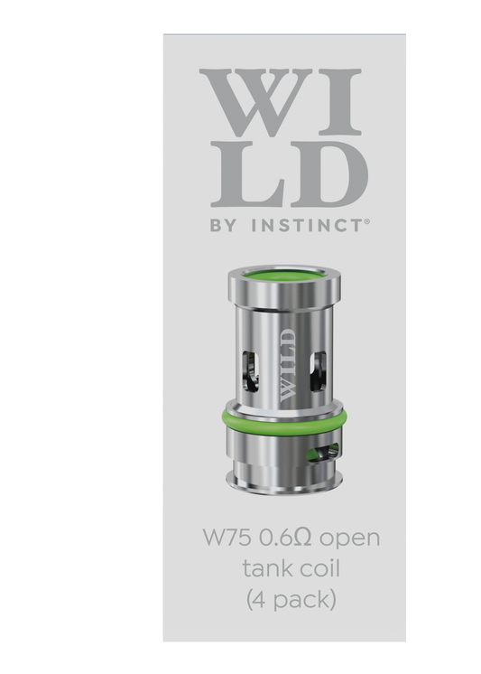 Wild by Instinct W75 Open Tank Replacement Coils 4pack