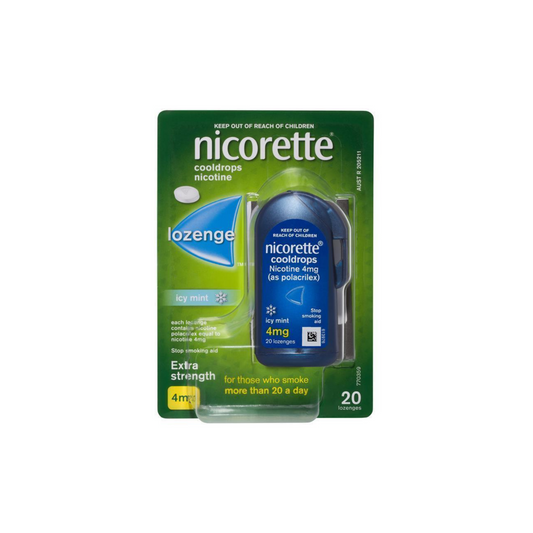 Nicorette Quit Smoking Cooldrops Lozenges Extra Strength (20 pack)