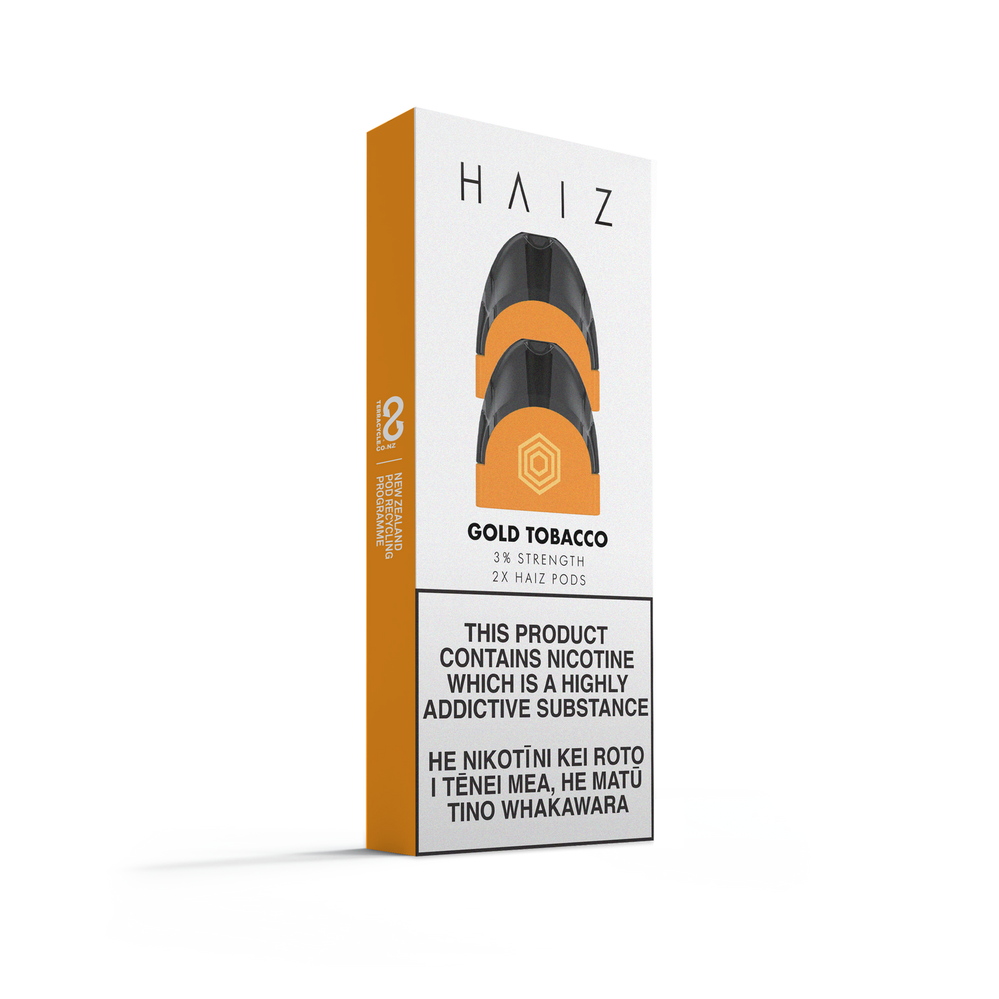 Gold Tobacco HAIZ Replacement Pod 2-Pack - 3%